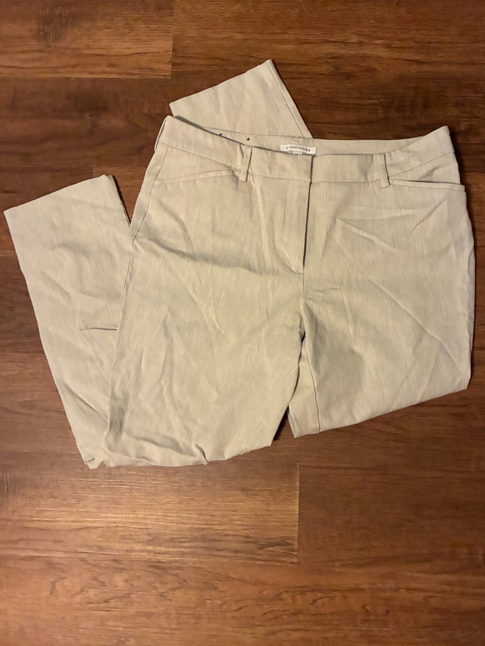 41 Hawthorn Beige Cropped Ankle Pants